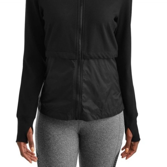 Athletica Works Active Lightweight Mixed Media Hoodie Jacket (Size L) 12-14🌹 - Picture 3 of 16